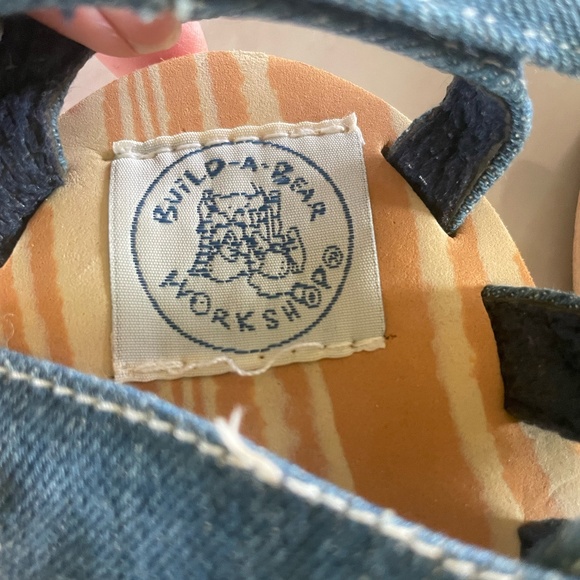 BUILD A BEAR WORKSHOP DENIM BUCKLE SANDALS - Picture 4 of 6